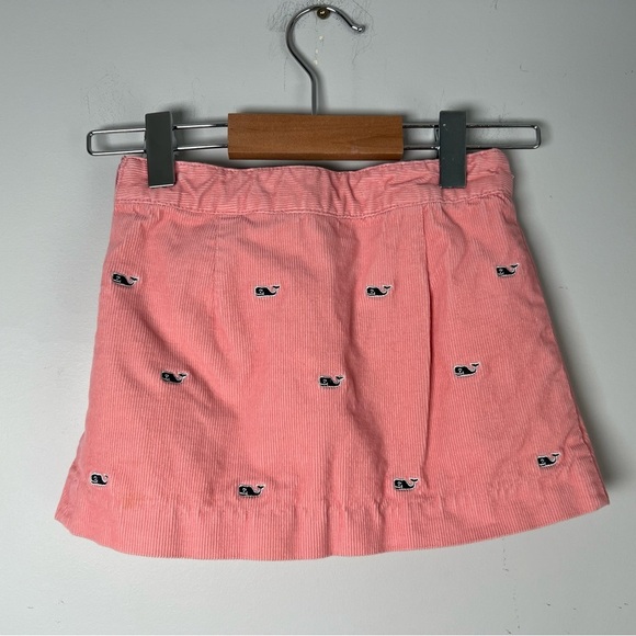 Vineyard Vines Pink Corduroy Skirt with Embroidered Whales 3T Girls - Picture 2 of 5
